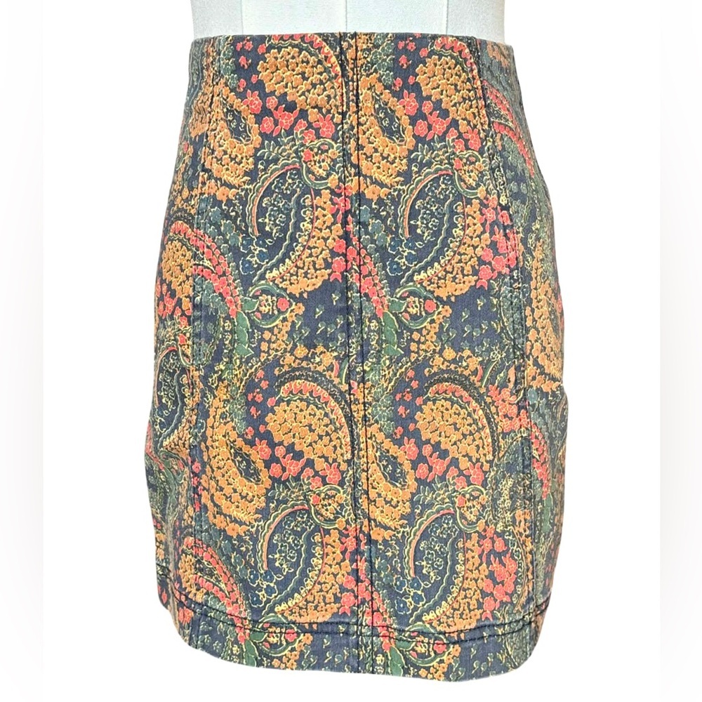 Free People Paisley Pencil Skirt - Picture 2 of 5